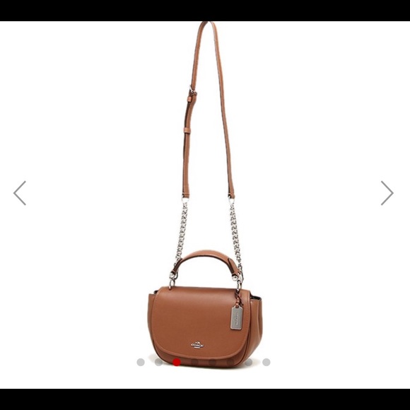 NWT genuine COACH nomad crossbody dabble brown - Picture 6 of 7
